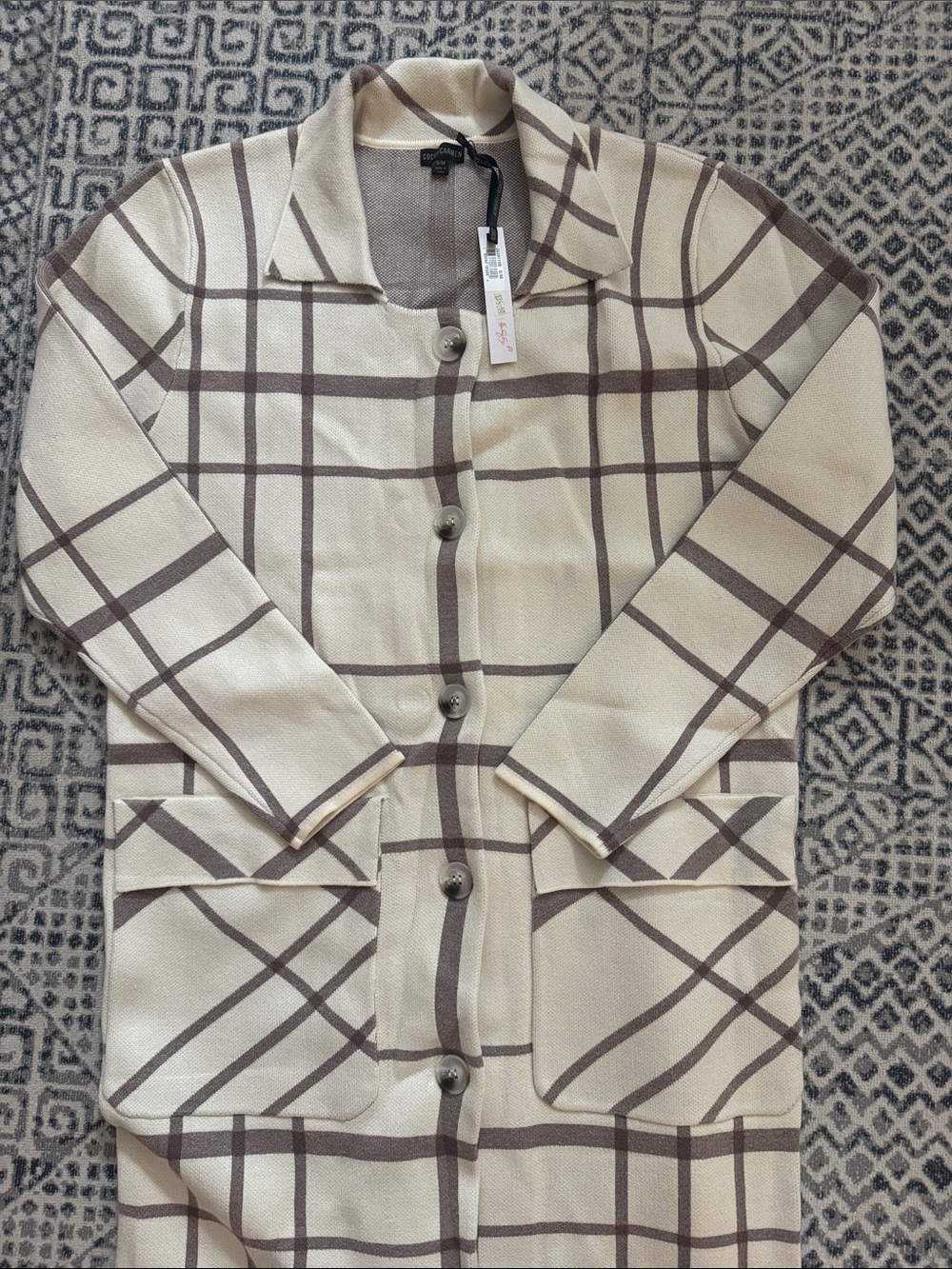 NEW Coco + Carmen Juliana Double Knit Long Coat Size S/M - Picture 14 of 14